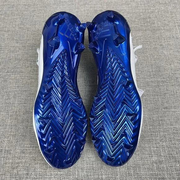 Adidas Adizero Primeknit Football Cleats Mens Size 13 White Blue GV9621